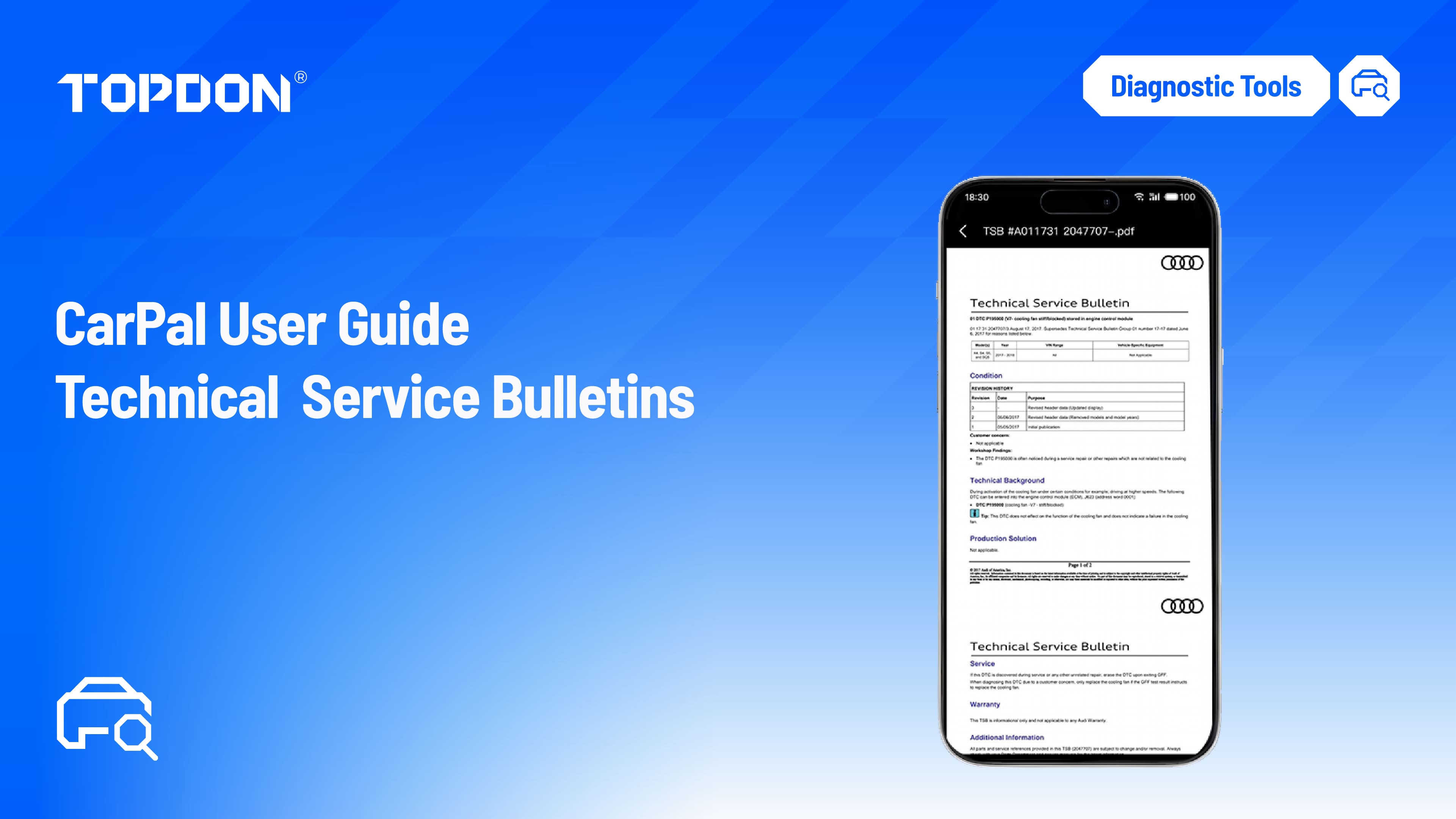 TOPDON CarPal User Guide - Technial Service Bulletins